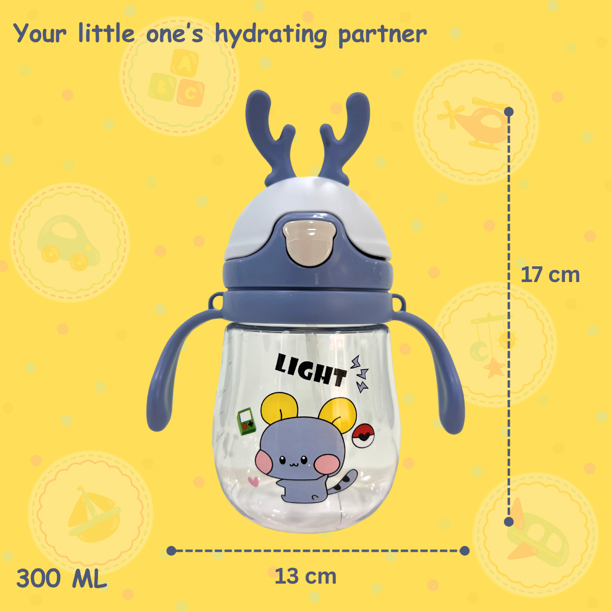 Sipper Bottle - Horn Cap Edition (4m+)