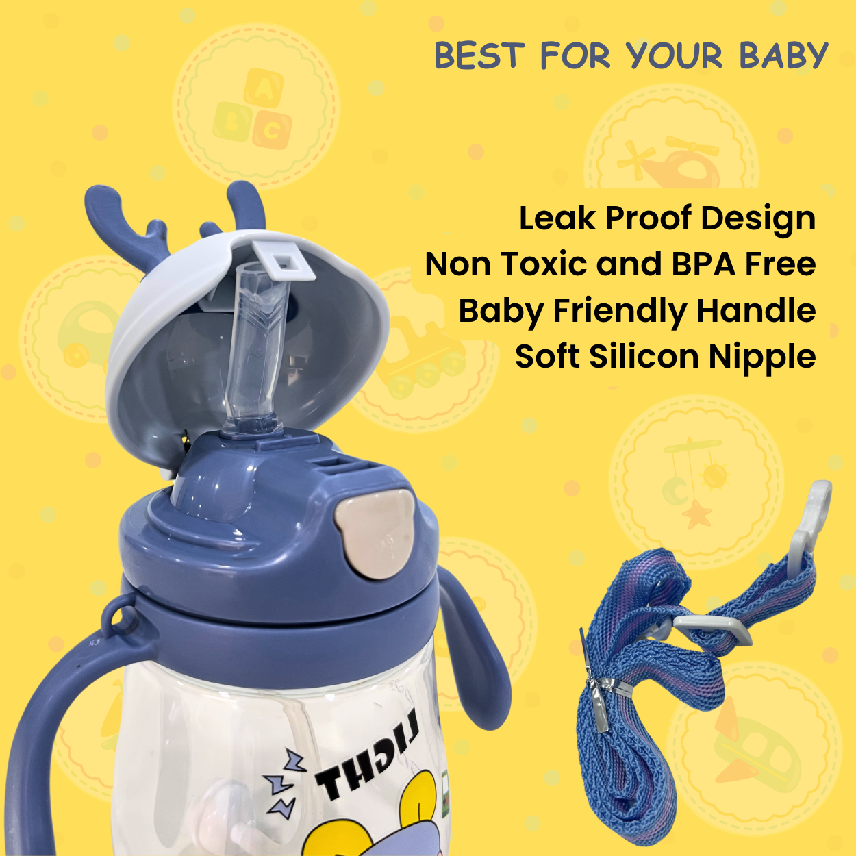 Sipper Bottle - Horn Cap Edition (4m+)