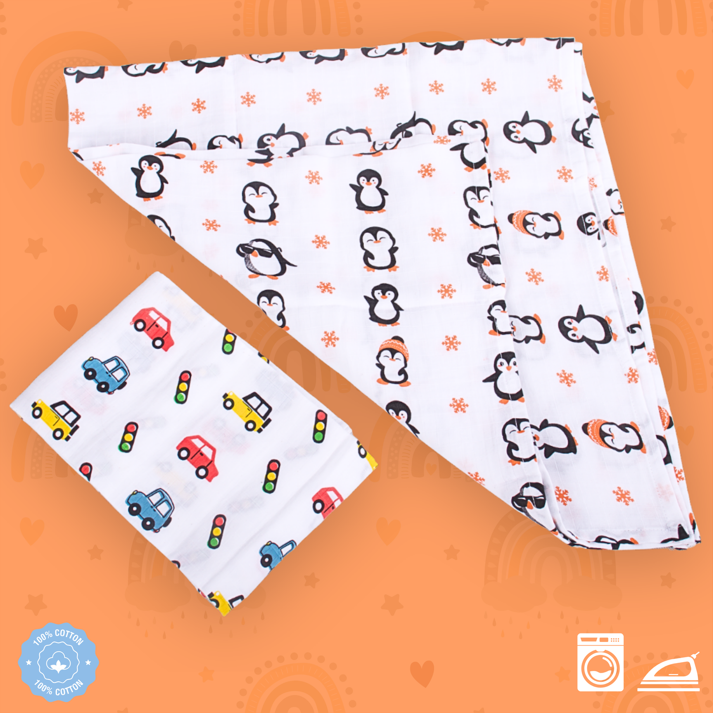Muslin Swaddles (Pack of 2)