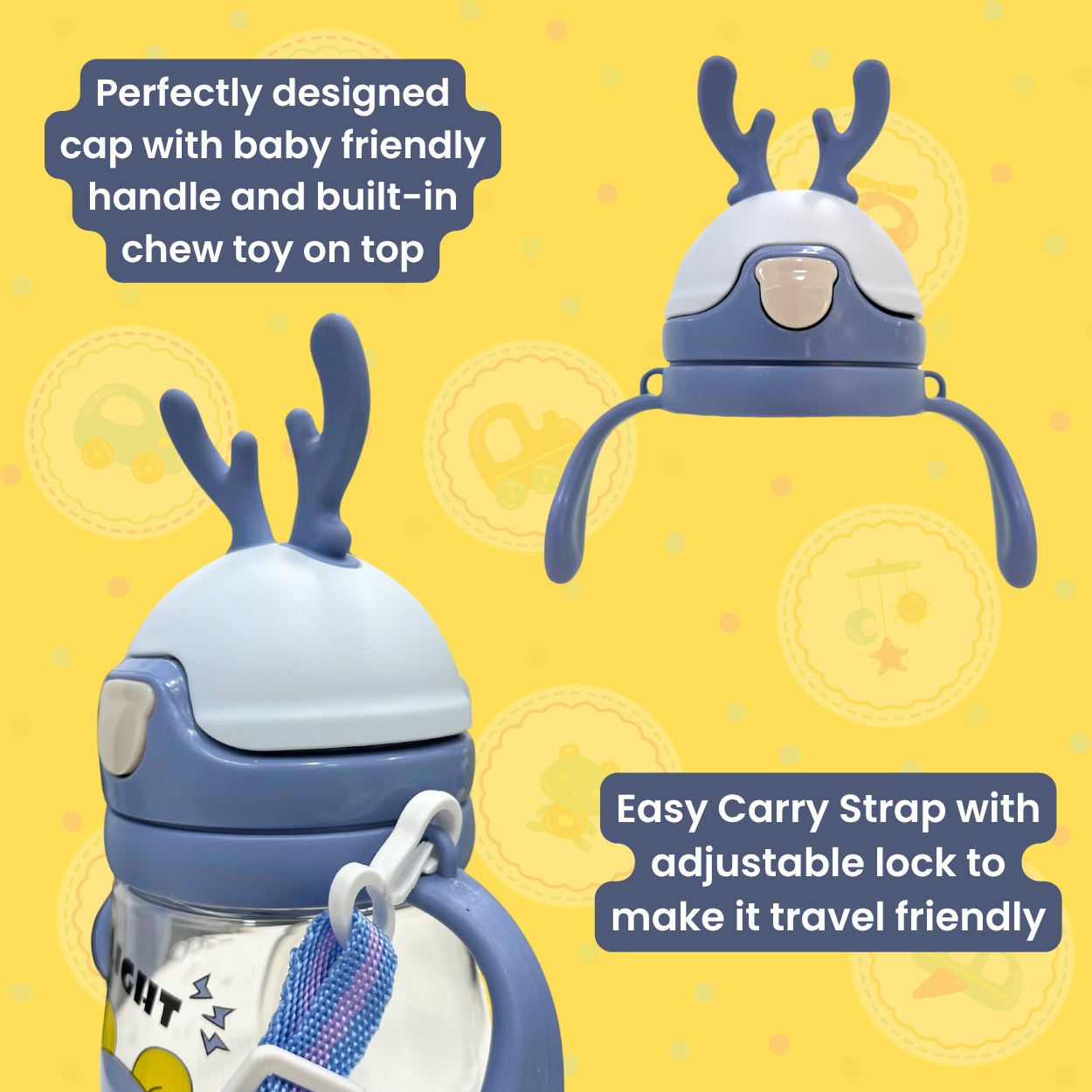 Sipper Bottle - Horn Cap Edition (4m+)