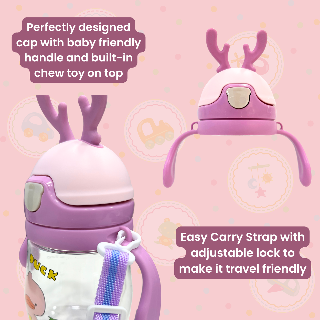 Sipper Bottle - Horn Cap Edition (4m+)