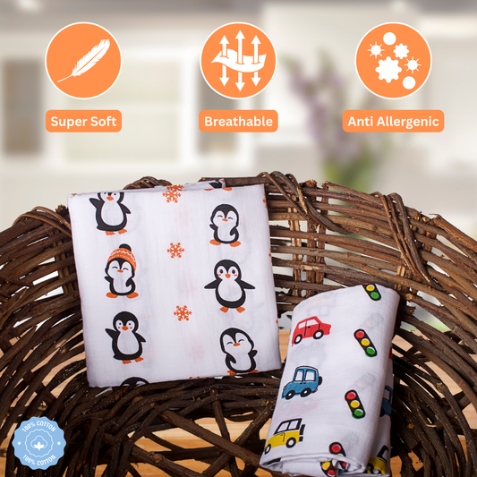 Muslin Swaddles (Pack of 2)
