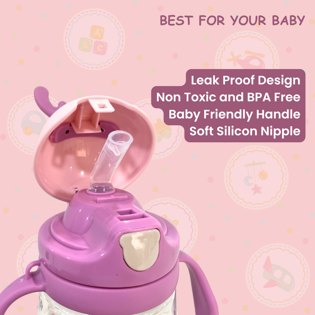 Sipper Bottle - Horn Cap Edition (4m+)